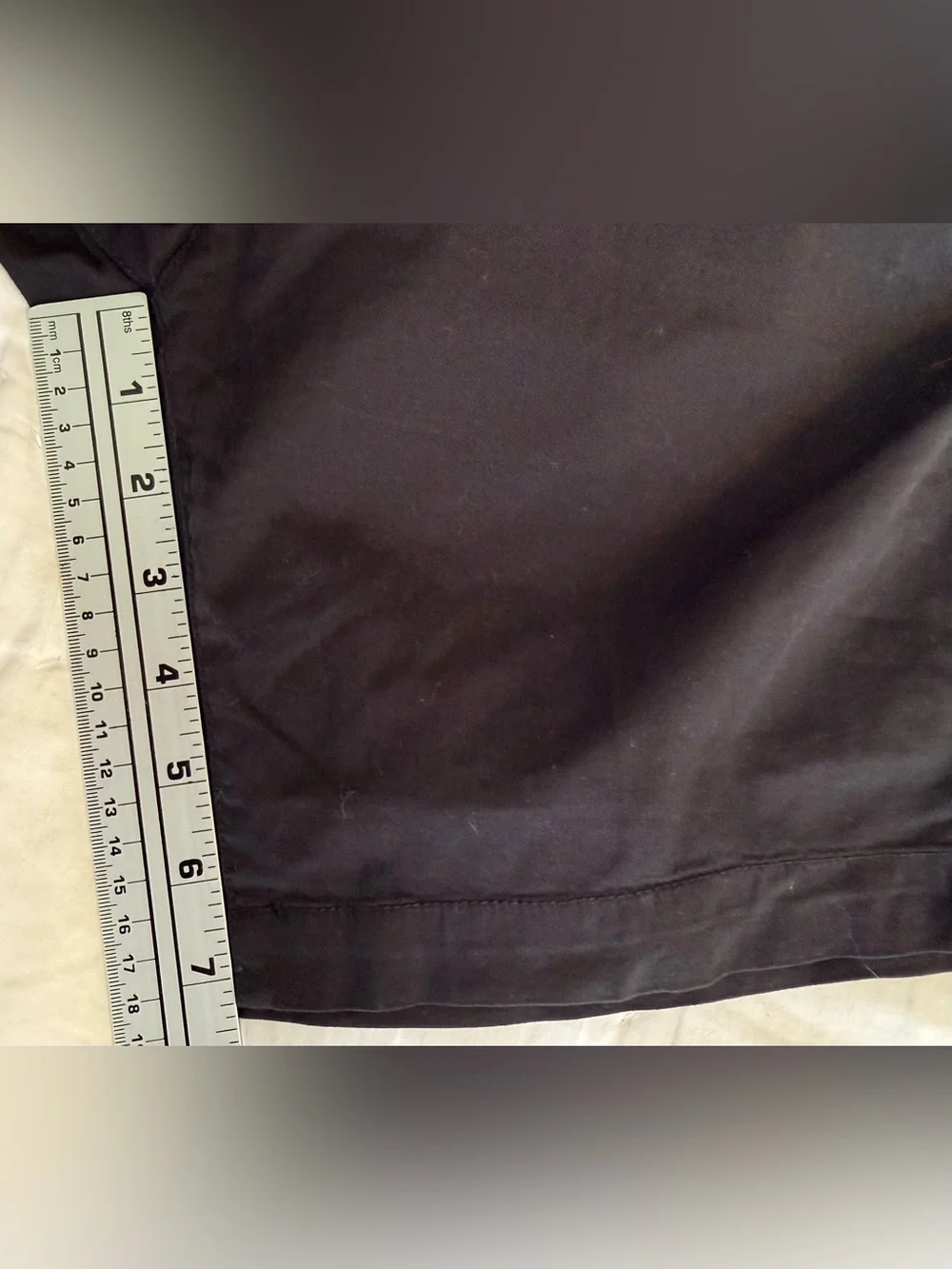 NWT Saks Fifth Avenue Mens 29 Black Stretch Chino Casual Shorts Flat Front